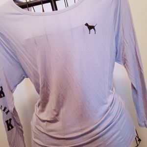 VS PINK OPEN BACK TOP SIZE S